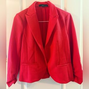 Amanda & Chelsea Women's Bright Red Textured Blazer, Size 10